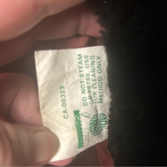 STERLING STALL CANADA Vintage MOB WIFE Chocolate Double Breasted Faux Fur S 12 - Picture 9 of 12